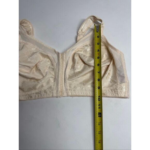 Playtex 469518 Hour Ultimate Shoulder Comfort Beige  Wireless Bra Sz 46C - Picture 5 of 13